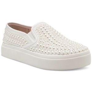 INC korene pearl slip-on platform shoes